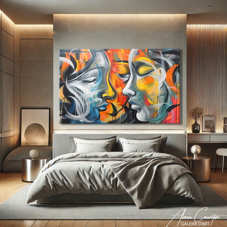 Tableau Art Abstrait Contemporain – mise en situation