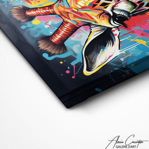 TABLEAU GIRAFE STREET ART Alessio Cacciatore