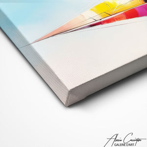 TABLEAU VOILIER ORANGE Alessio Cacciatore