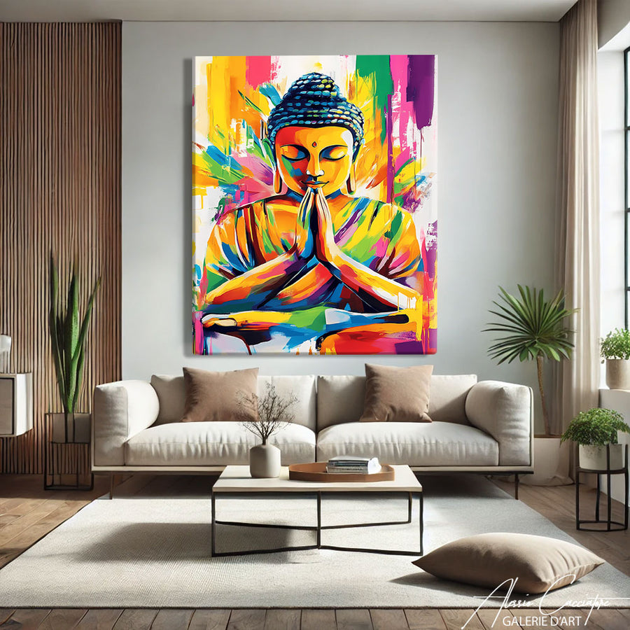 Dessin Bouddha Zen – mise en situation