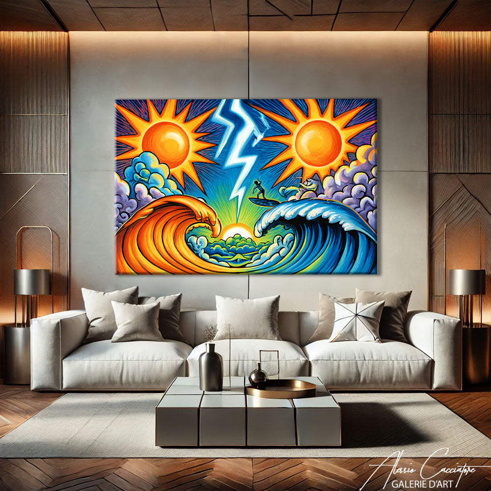 Tableau Vagues Mer