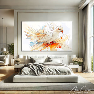 Peinture Oiseau dans le Ciel