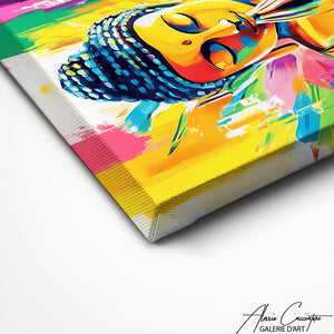 TABLEAU BOUDDHA ZEN COLORÉ Alessio Cacciatore