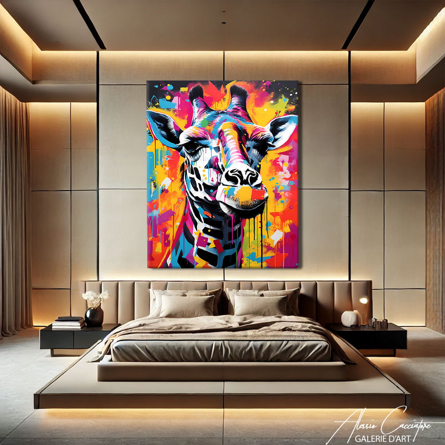 TABLEAU COULEUR GIRAFE
– mise en situation