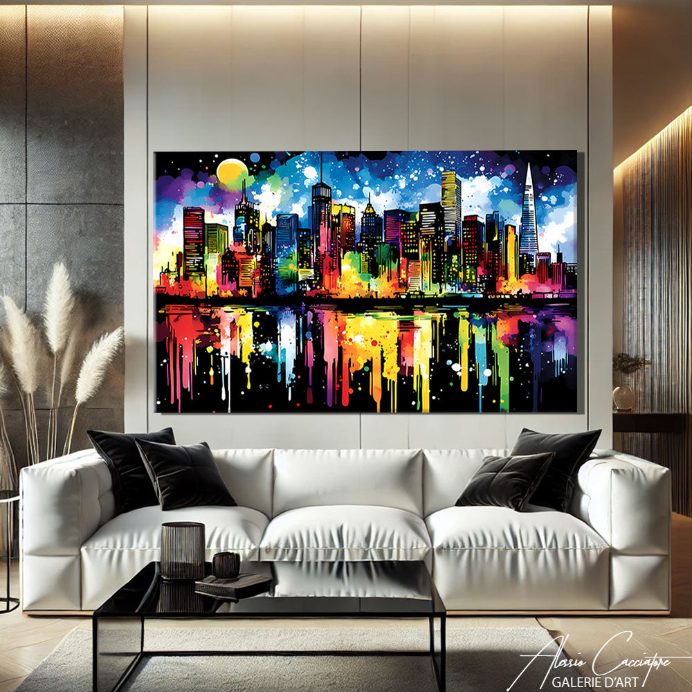 Tableau Panoramique Salon