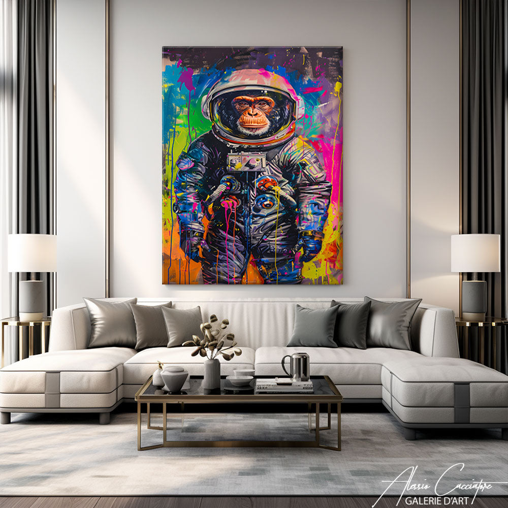 Toile Singe Pop Art