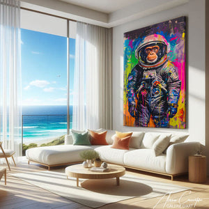 tableau singe peinture