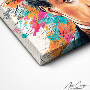 TABLEAU CHARLIE CHAPLIN STREET ART AlessioCacciatore