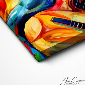 TABLEAU PEINTURE GUITARE Alessio Cacciatore