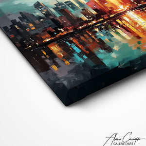 TABLEAU ABSTRAIT NEW YORK AlessioCacciatore