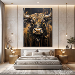 Toile Avec Taureau