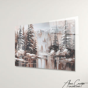 TABLEAU FORET HIVER AlessioCacciatore