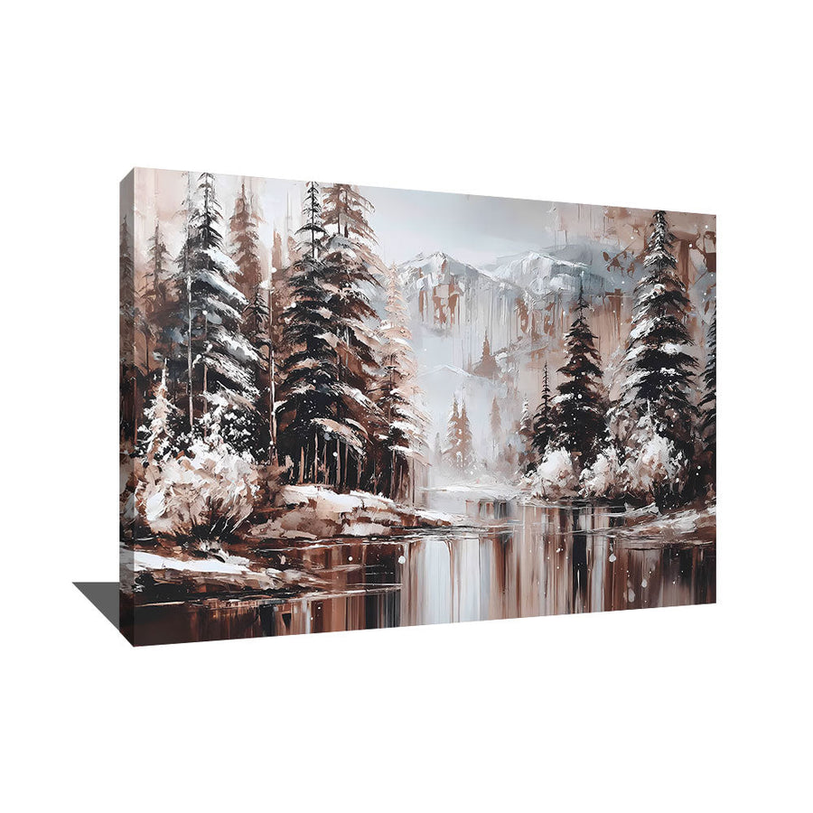 TABLEAU FORET HIVER AlessioCacciatore