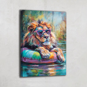 Tableau Lion Salle De Bain