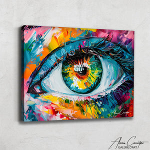 Tableau Oeil Coloré