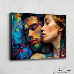 Peinture Couple Sensuel