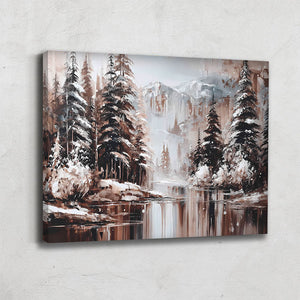 TABLEAU FORET HIVER AlessioCacciatore
