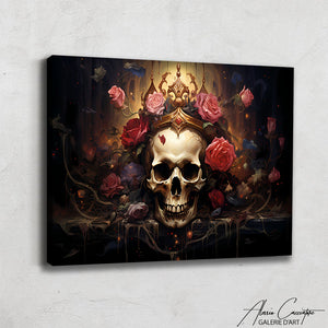 tableau tête de mort design