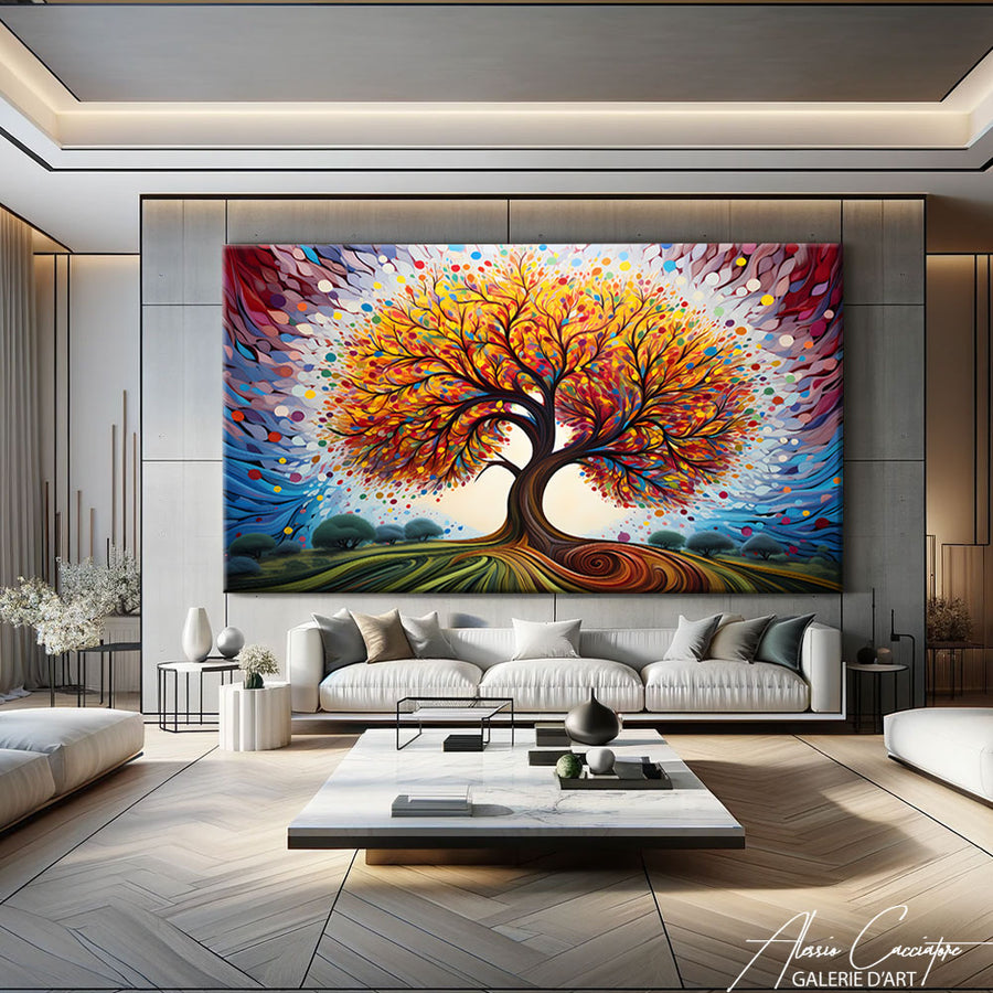 tableau arbre de vie couleur – mise en situation
