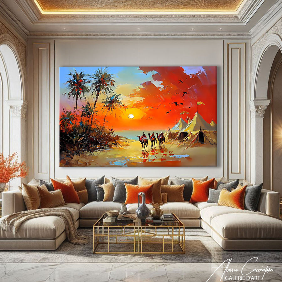 Tableau Coucher De Soleil – mise en situation