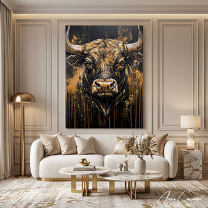 Peinture Avec Taureau
