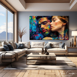 Tableau Couple Enlacé