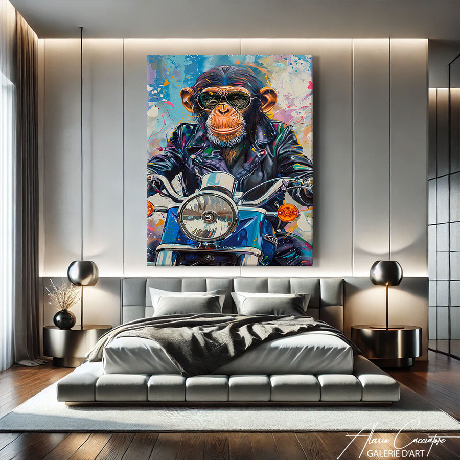 Peinture Singe
– mise en situation
