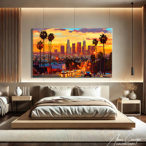 tableau coucher de soleil