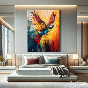 Tableau Perroquet Jungle