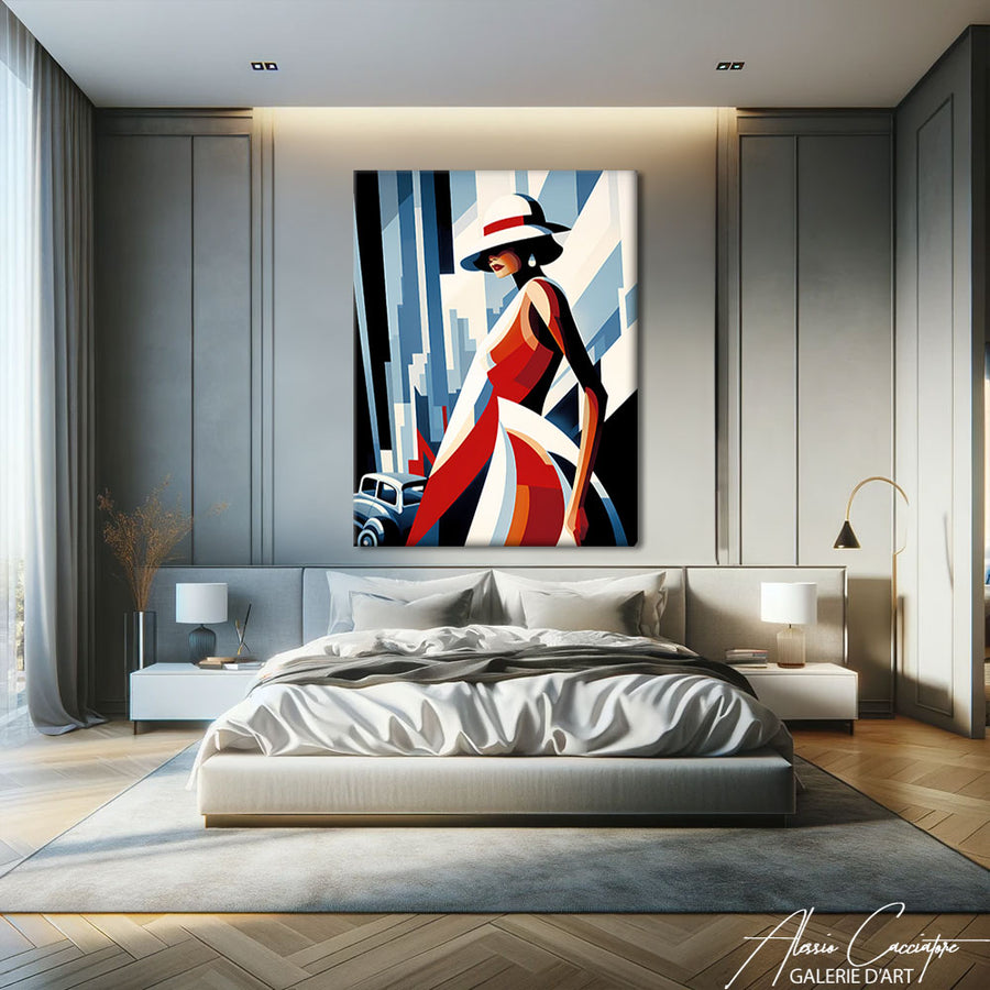 tableau style art deco – mise en situation