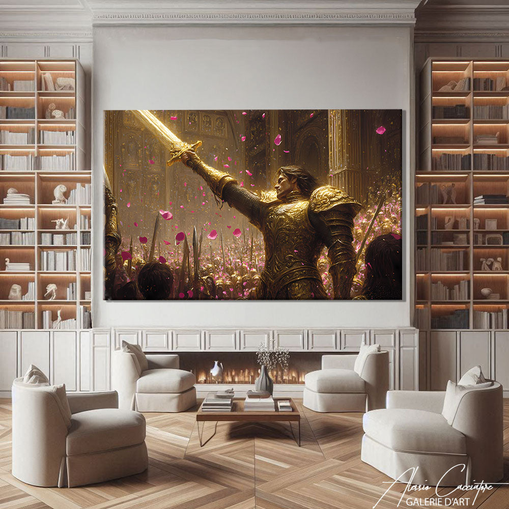 TABLEAU CHEVALIER MOYEN ÂGE