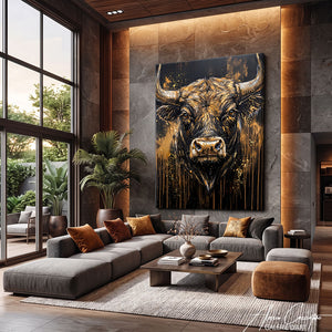 Décoration Murale Avec Taureau