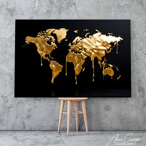 tableau carte du monde design