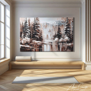 TABLEAU FORET HIVER AlessioCacciatore
