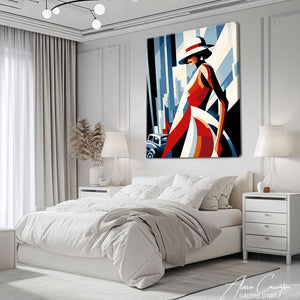 tableau art deco abstrait