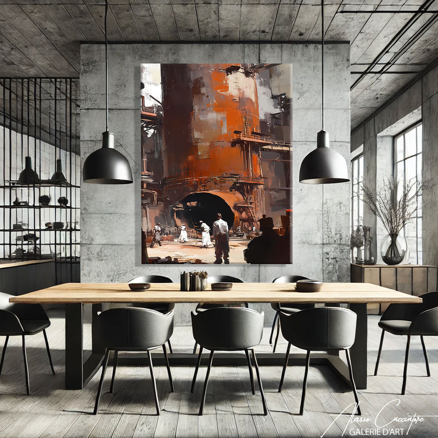 Tableau Loft Industriel – mise en situation