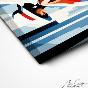 TABLEAU ART DECO FEMME Alessio Cacciatore