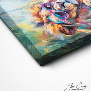 TABLEAU LION SALLE DE BAIN AlessioCacciatore