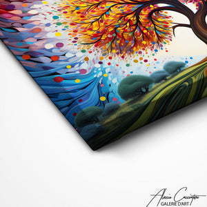 TABLEAU ARBRE DE VIE COULEUR Alessio Cacciatore