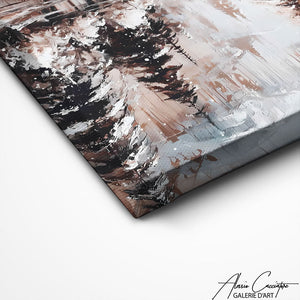TABLEAU FORET HIVER AlessioCacciatore