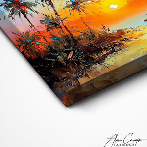 TABLEAU COUCHER DE SOLEIL AFRICAIN AlessioCacciatore
