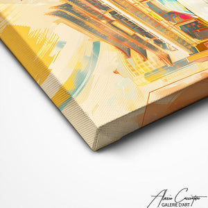 TABLEAU PORSCHE JAUNE AlessioCacciatore