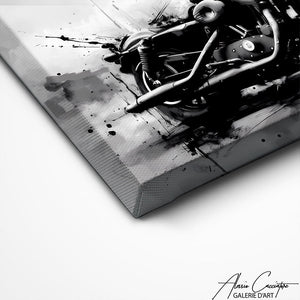 TABLEAU MOTO NOIR ET BLANC Alessio Cacciatore