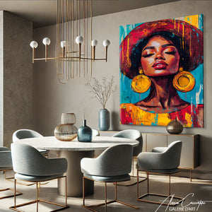 TABLEAU FEMME AFRICAINE MODERNE Alessio Cacciatore