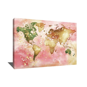 Tableau Mappemonde Pastel