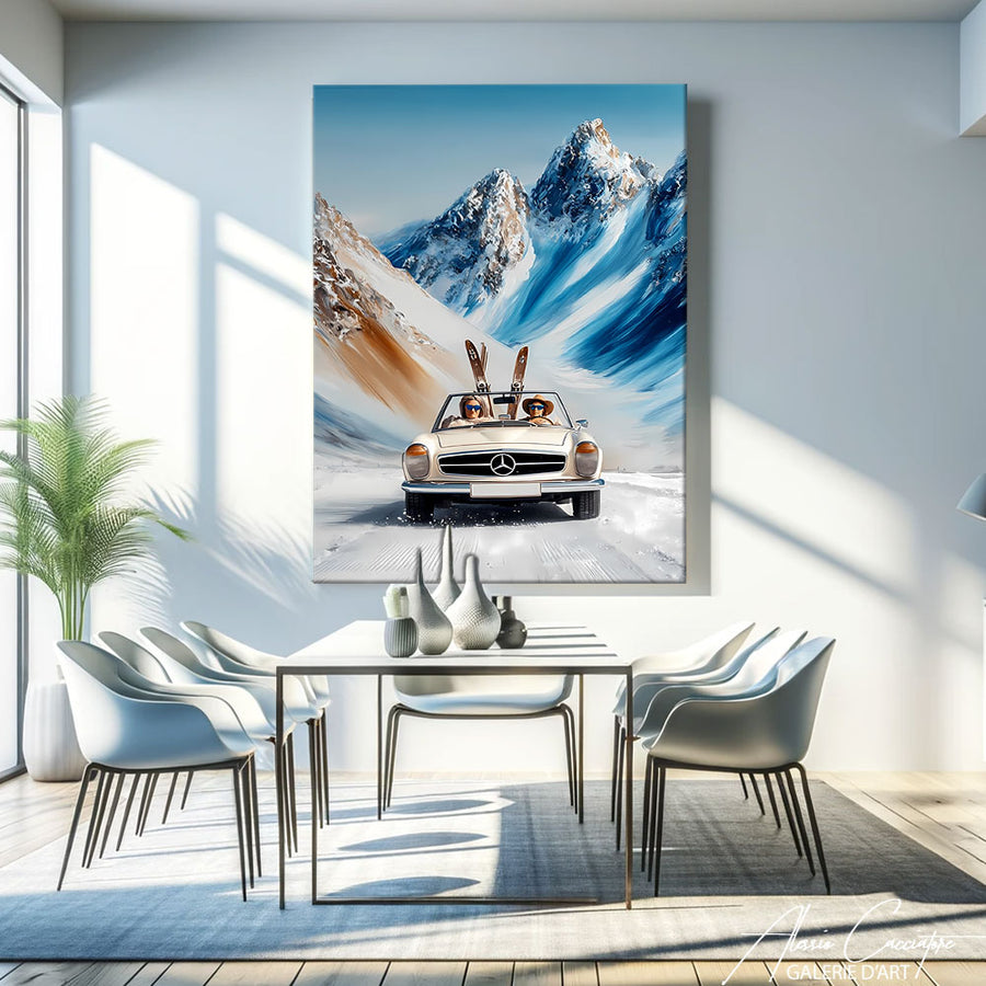 Tableau design luxe – mise en situation