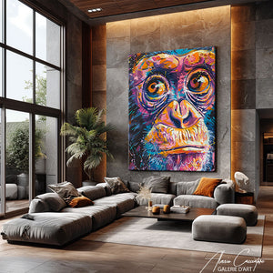 tableau avec un singe