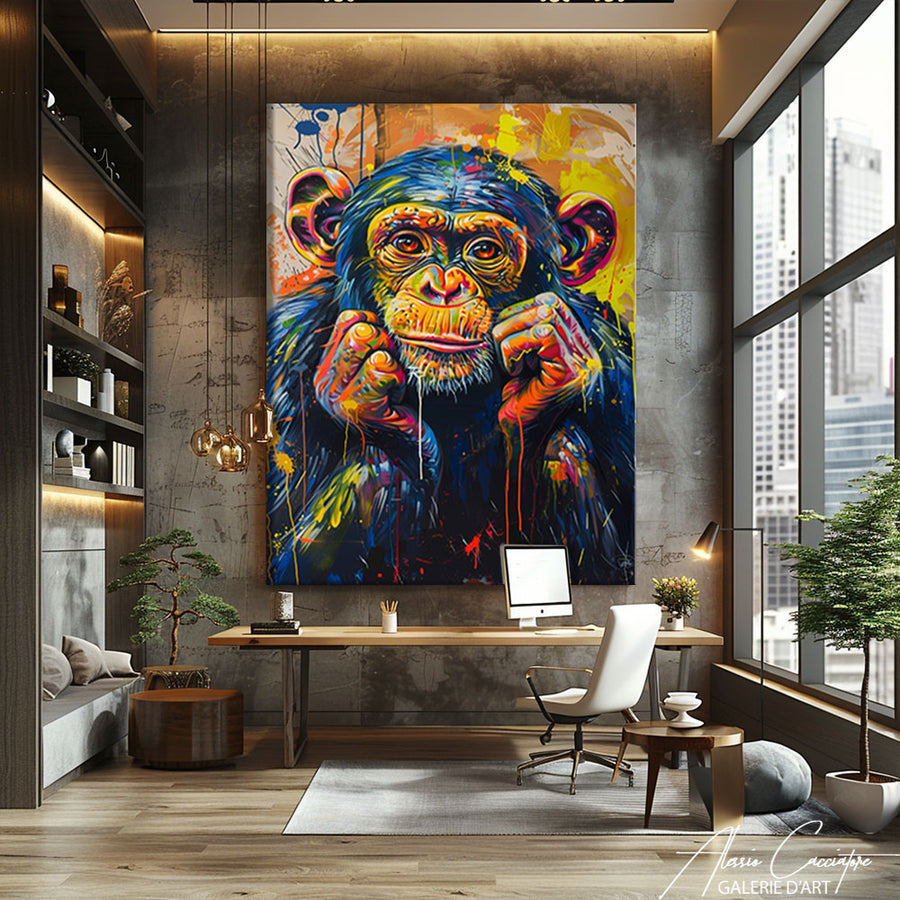 Déco Singe Peinture – mise en situation