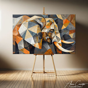 peinture sur toile elephant