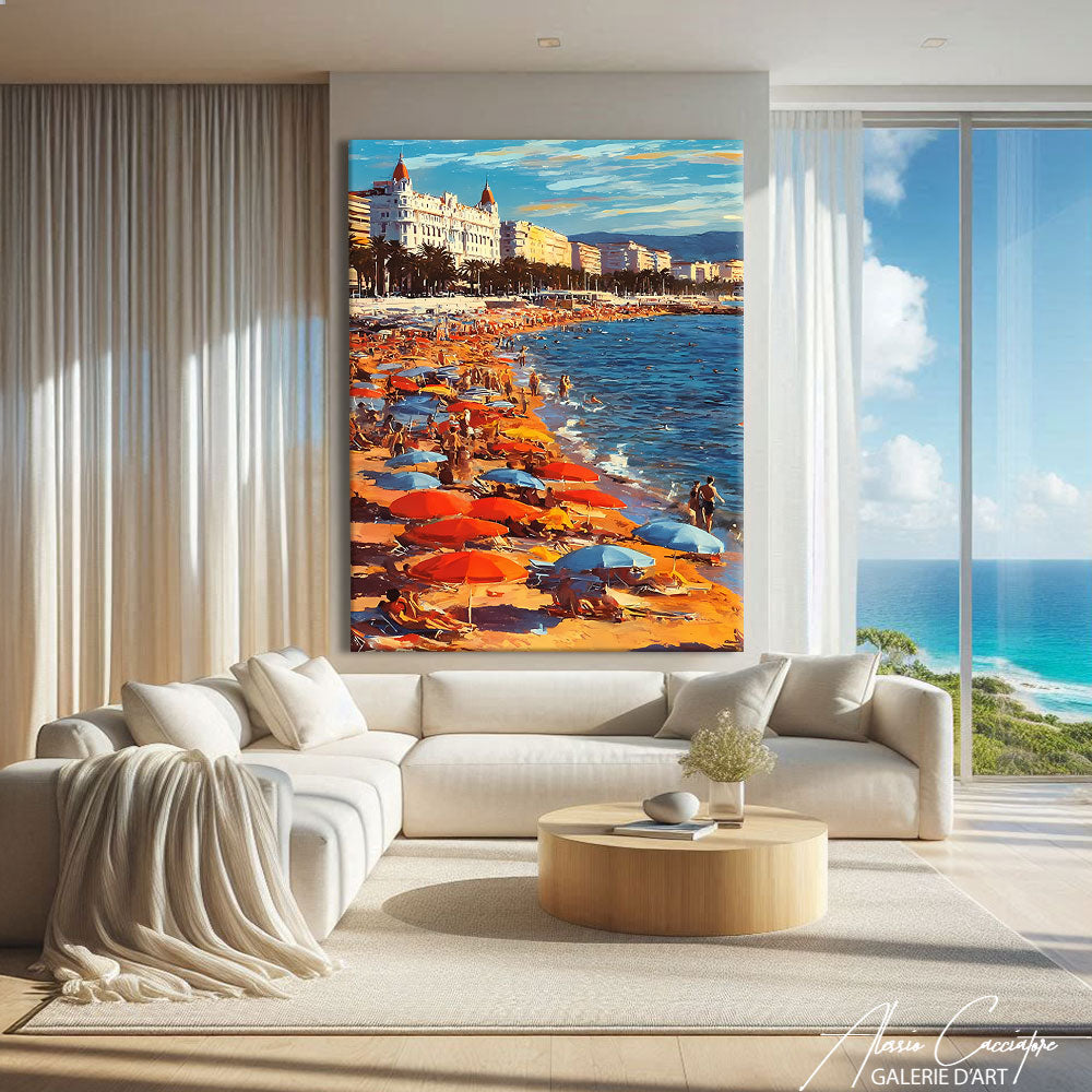 Tableau bord de plage